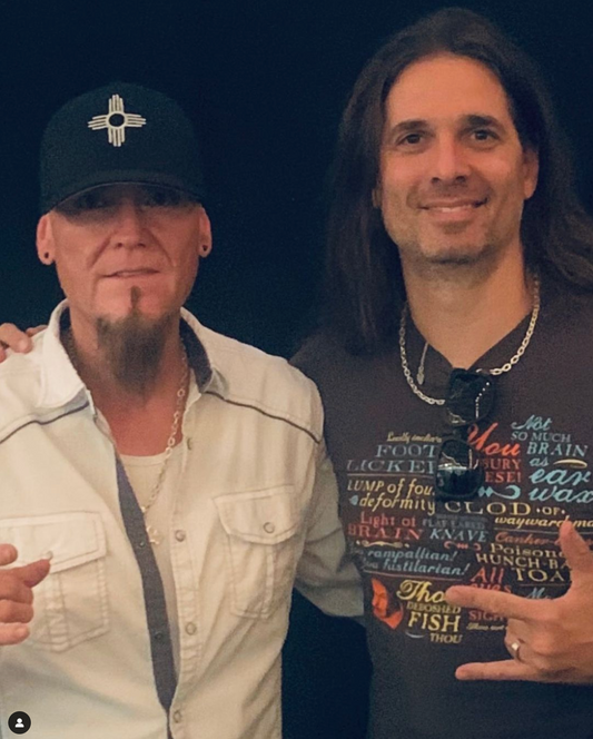 Hanging out with Kiko Loureiro of Megadeth!