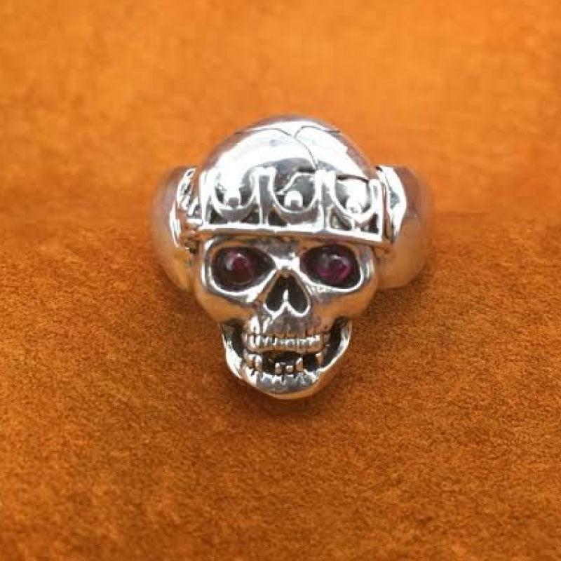 El Rey Skull Silver Ring Shane Casias Custom Jewelry Revolution