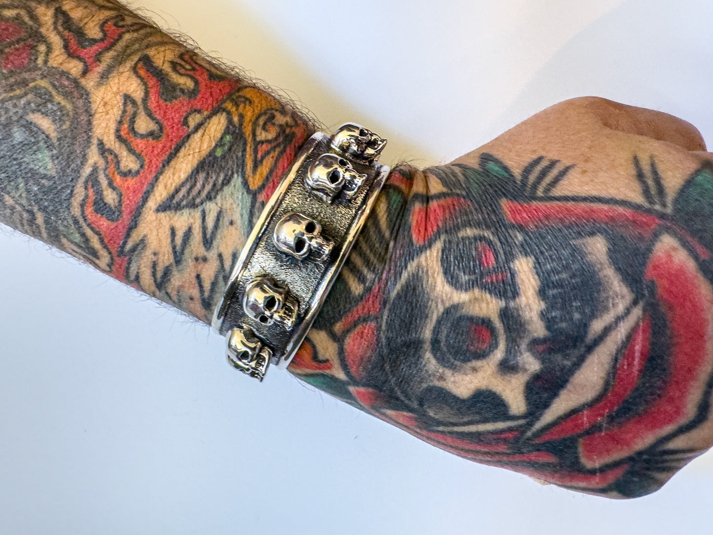 Skull Crusher cuff Sterling Silver