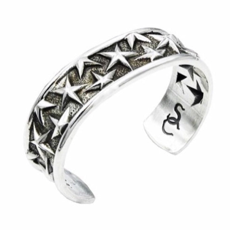 Star Silver Sterling Cuff Shane Casias Custom Jewelry Revolution