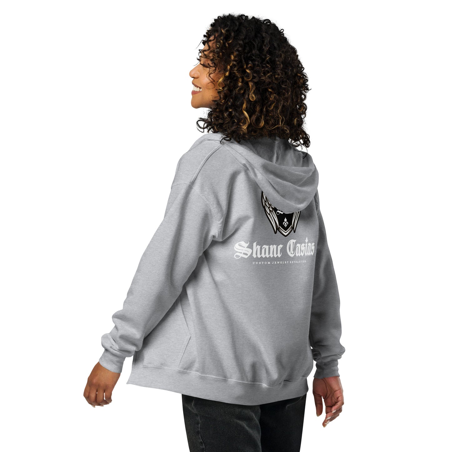 Shane Casias Custom Jewelry Revolution - Unisex heavy blend zip hoodie