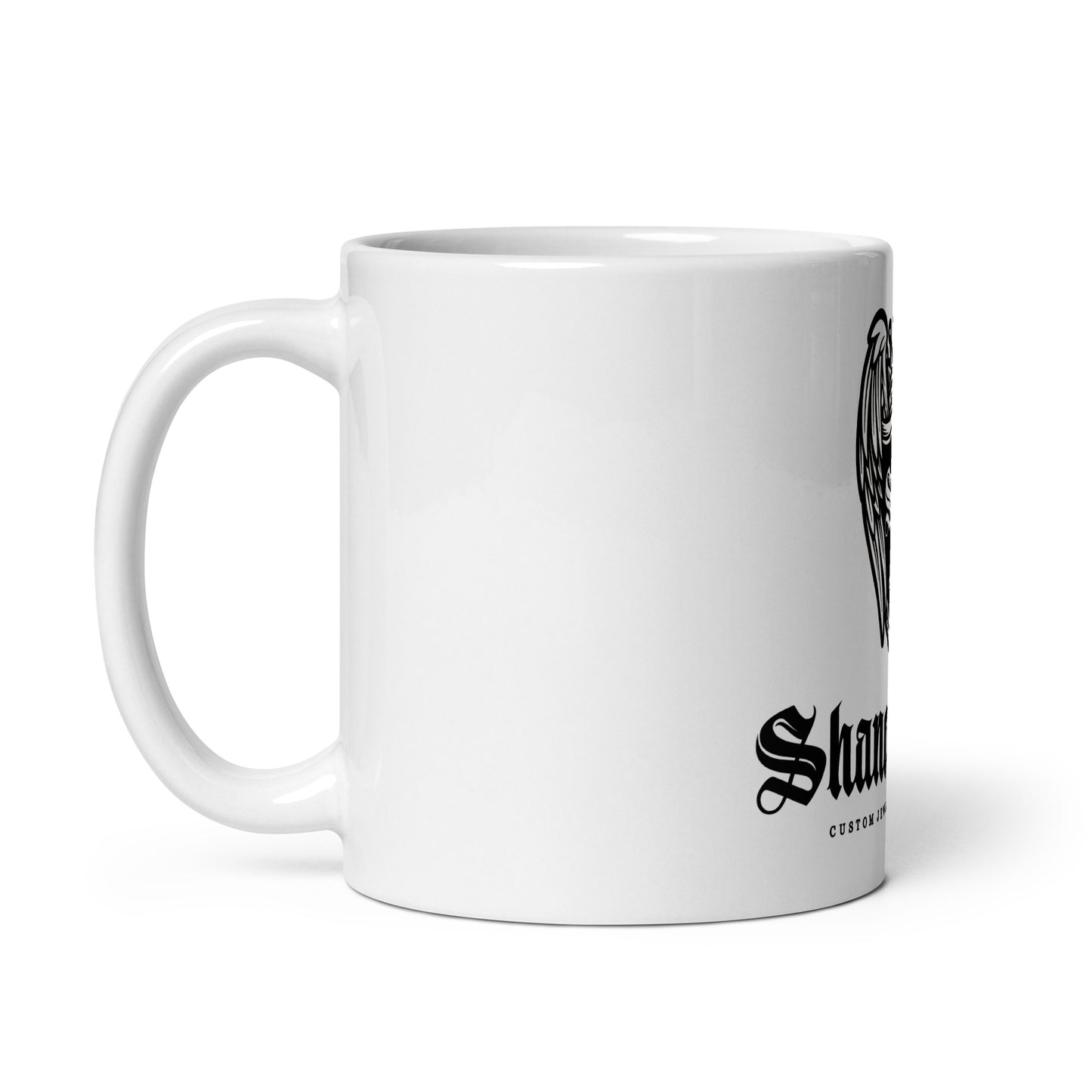 Shane Casias Custom Jewelry Revolution White glossy mug