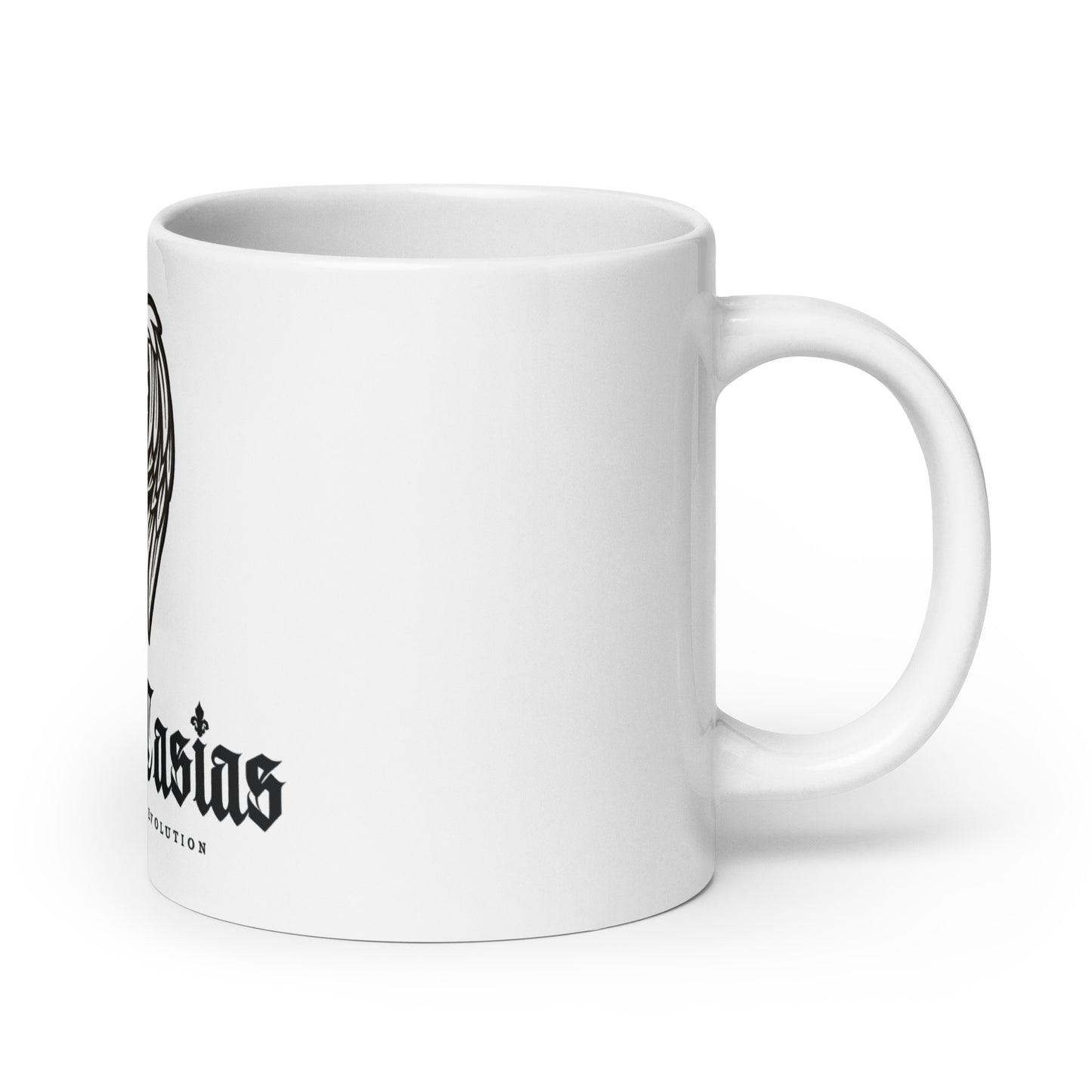 Shane Casias Custom Jewelry Revolution White glossy mug